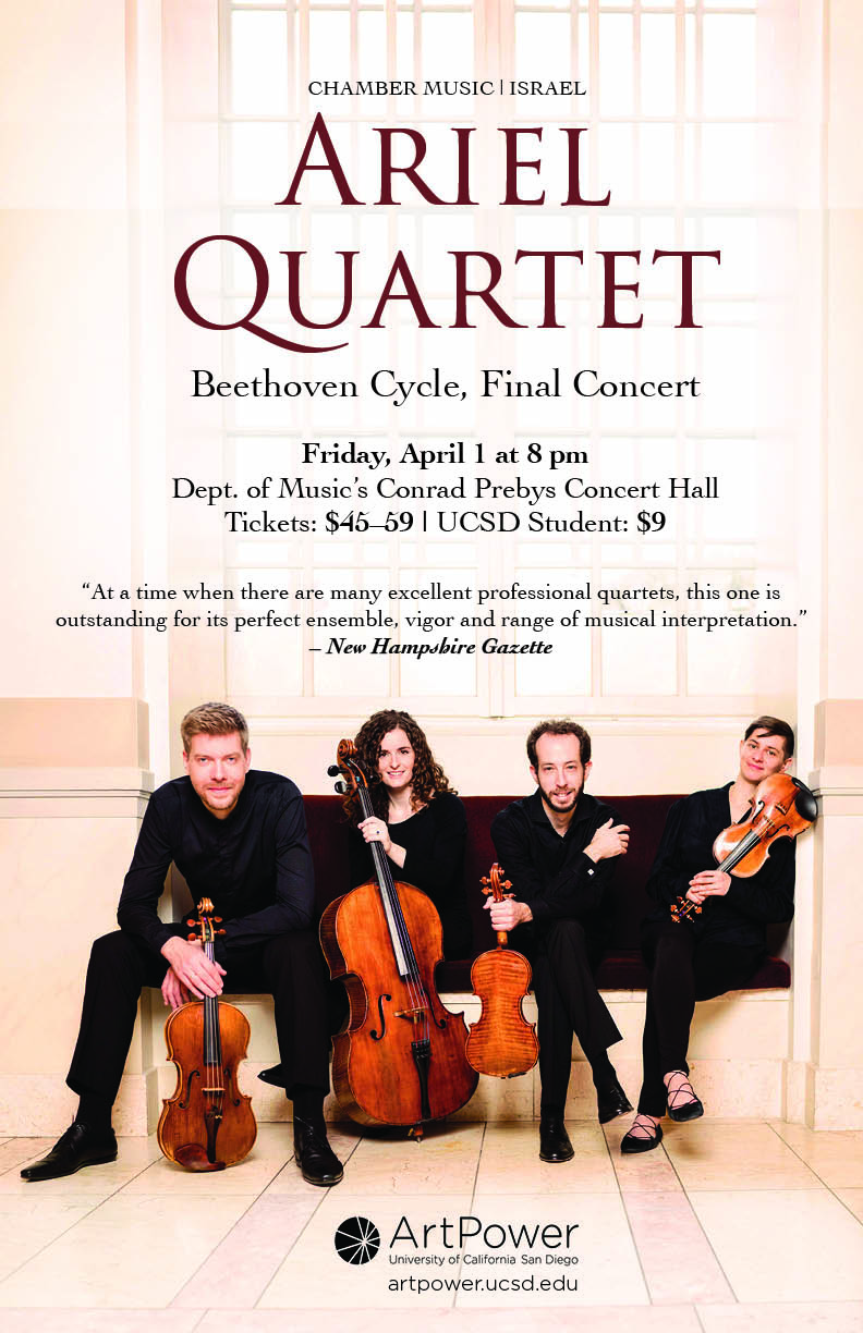 Ariel Quartet Concert Poster